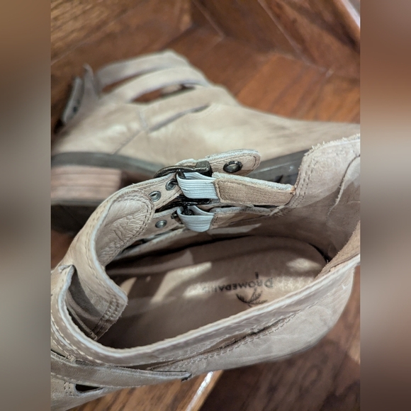 Dromedaris Women's Kelsy Taupe Brown Leather Ankle Boots Size 40 EU Sz 9/9.5 - Picture 15 of 16